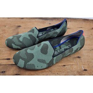 Rothy's The Loafer Olive Camo Womens 10.5 Shoes Camoflage